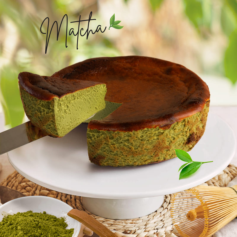 Matcha Basque Cheesecake